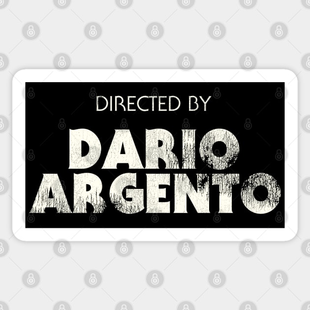 Directed by Dario Argento Sticker by darklordpug